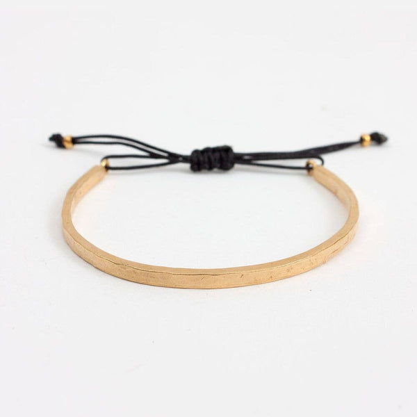 Gold Celeste Bangle Bracelet, Black
