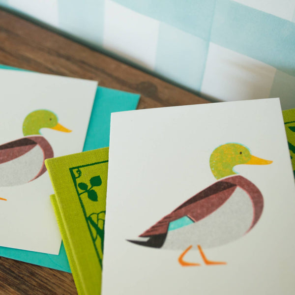 Mallard Duck Mini Greeting Card