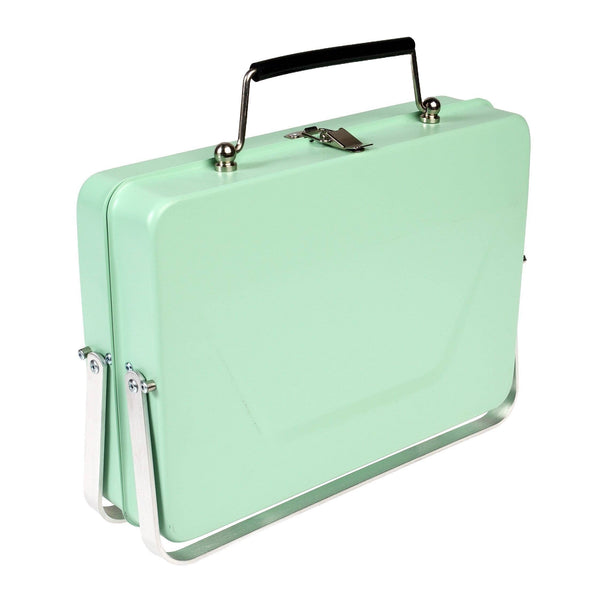 Portable Suitcase Bbq - Pistachio