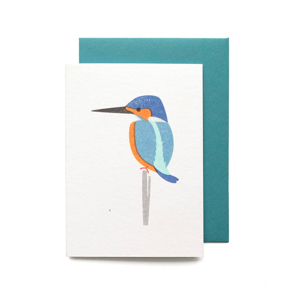 Kingfisher - Cute Little Bird Any Occasion Greeting Card