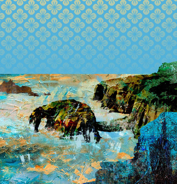 Land's End Coastal Abstract - Poster Print