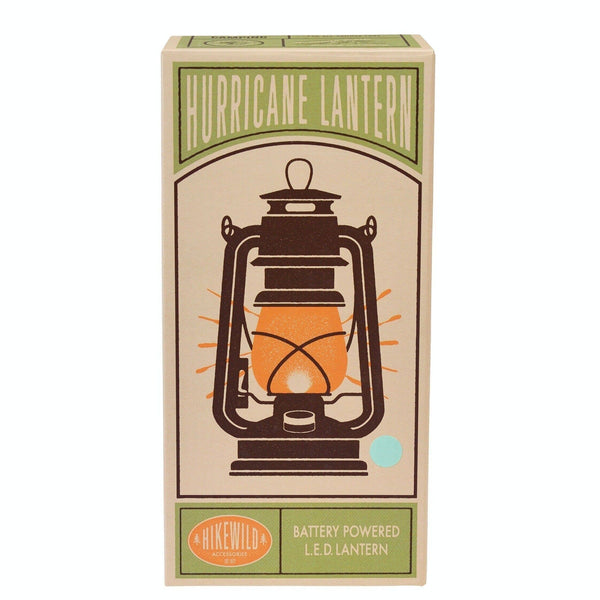 Led Hurricane Lantern - Aqua