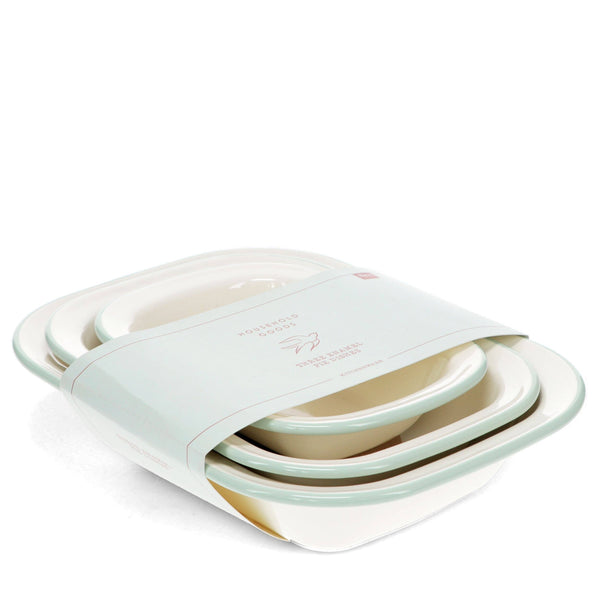 Enamel Pie Dishes (Set of 3)