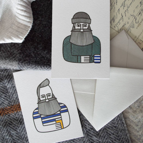 Fancy a Pint? Cute Male Character Illustrated Mini Card