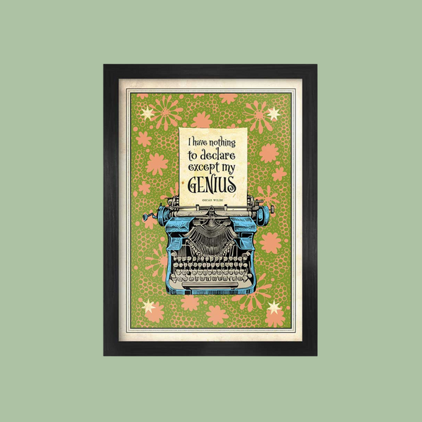 Oscar Wilde literary quote - Poster Print