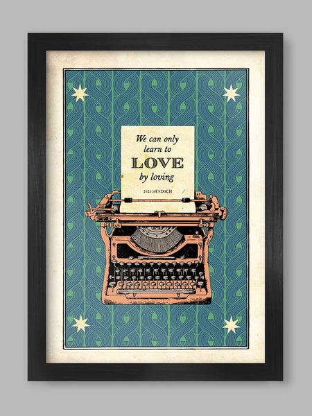 Iris Murdoch Literary Quote - Poster Print