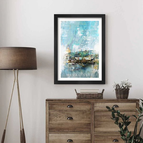 Mevagissey Harbour - Poster Print
