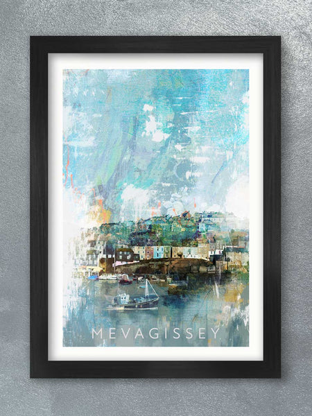 Mevagissey Harbour - Poster Print
