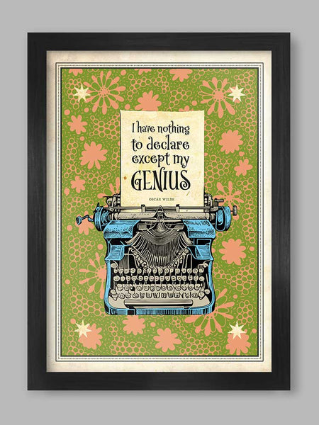 Oscar Wilde literary quote - Poster Print