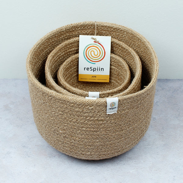Jute Bowl and Basket Sets