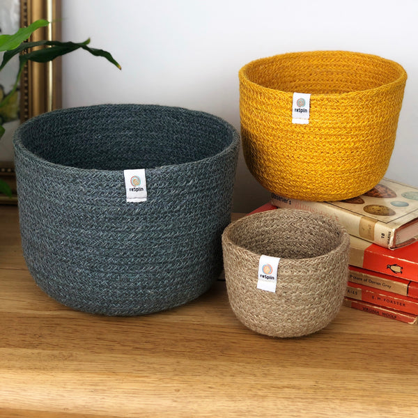 Jute Bowl and Basket Sets