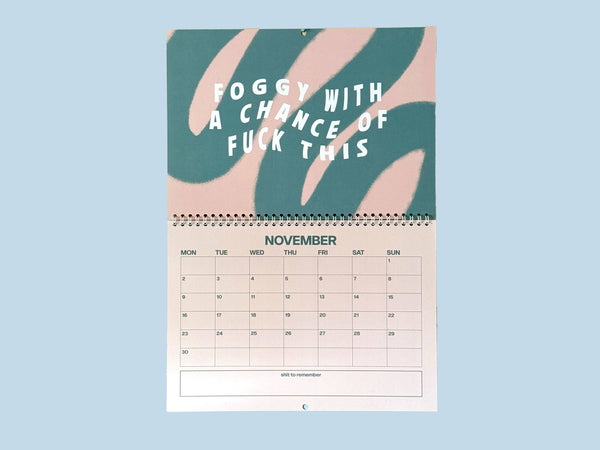 The Profanity Calendar 2026 - The Ultimate Swearing Calendar