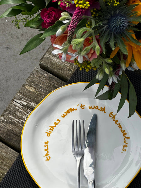 Statement Plate - Quirky statements to impress your guests!