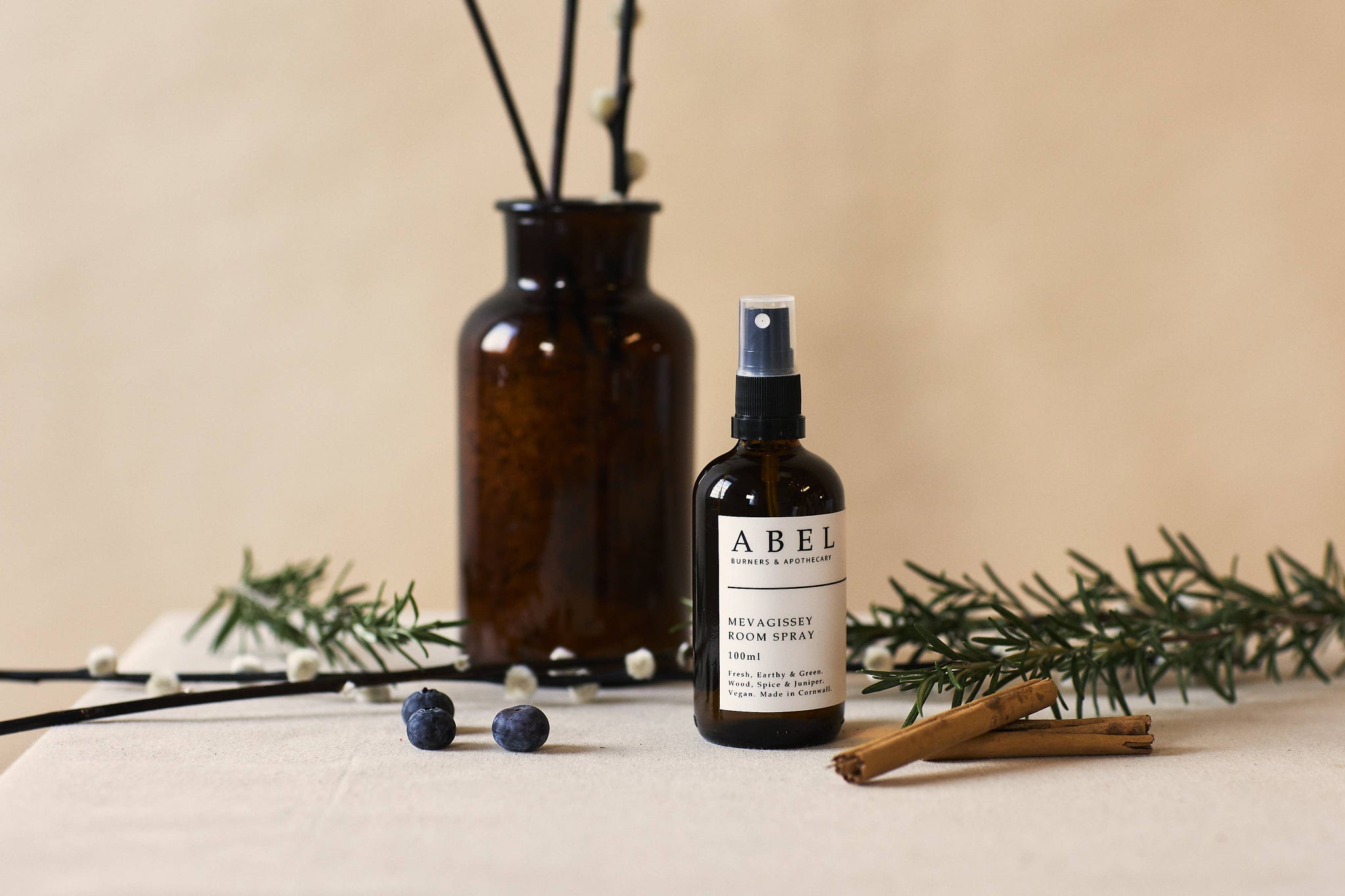 Mevagissey Room Spray 100ml - Juniper, Earth & Grass