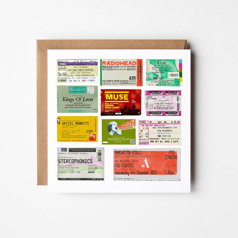 Noughties - blank greetings card