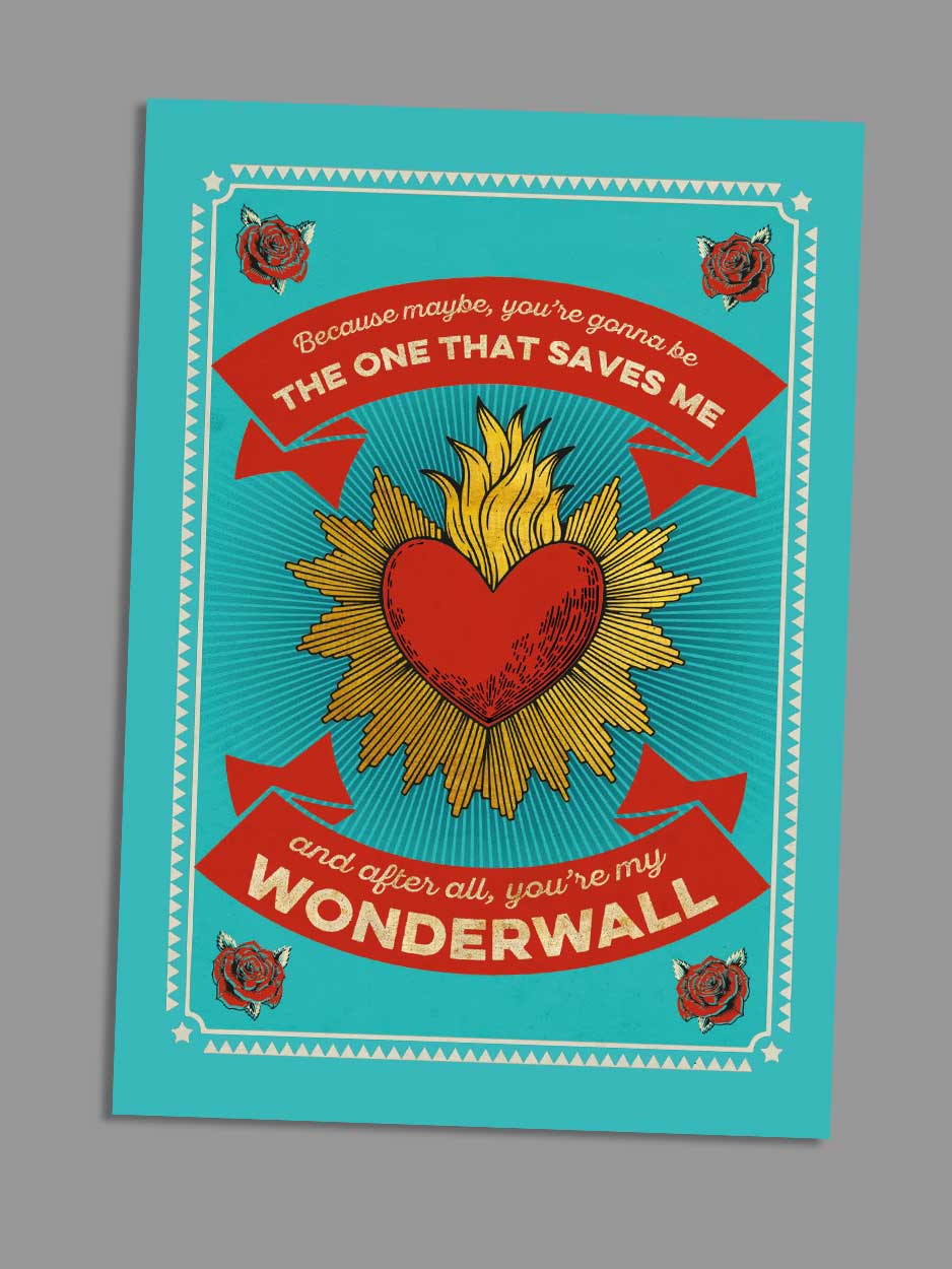 Wonderwall -  Blank Greeting Card
