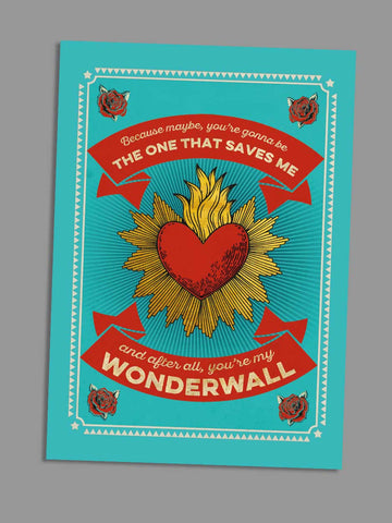 Wonderwall -  Blank Greeting Card