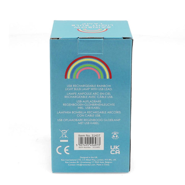 USB rechargeable light bulb lamp - Rainbow