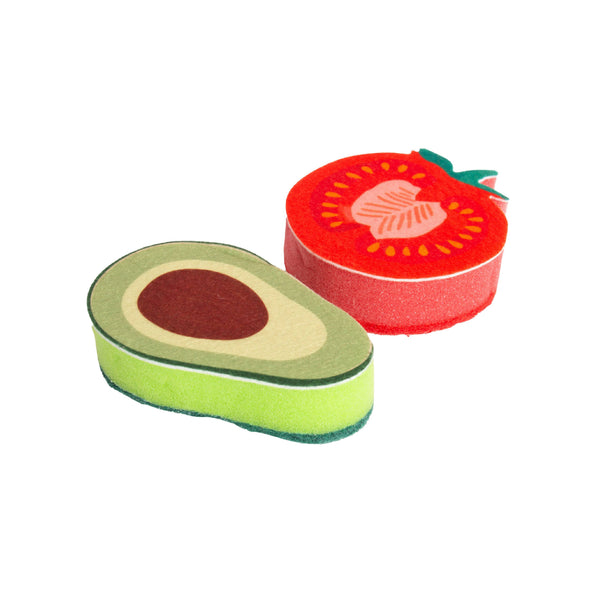 Helio Ferretti Kitchen Sponges Veggie Mix Set of 2