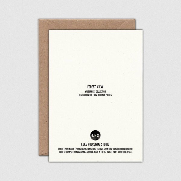 Forest View Individual Card (A6) Wilderness Sun Birds