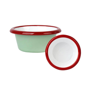 Enamel Green Dip Dish - 8cm