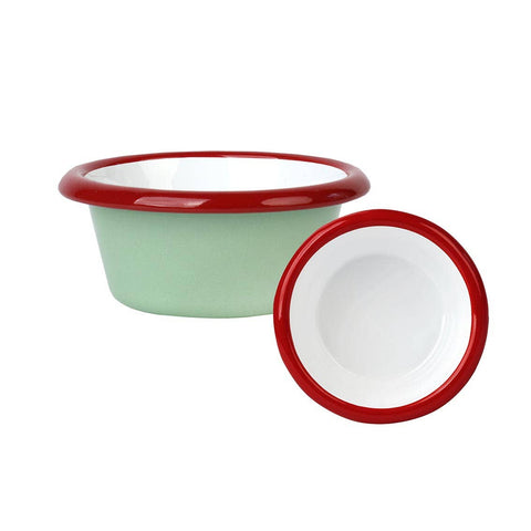 Enamel Green Dip Dish - 8cm