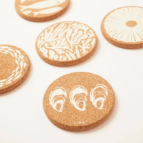 Cork Coasters | Oyster
