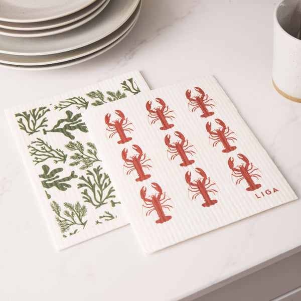 Eco Dishcloths | Lobster and Seaweed