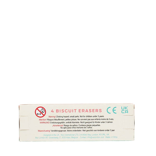 Erasers (set of 4) - Biscuits