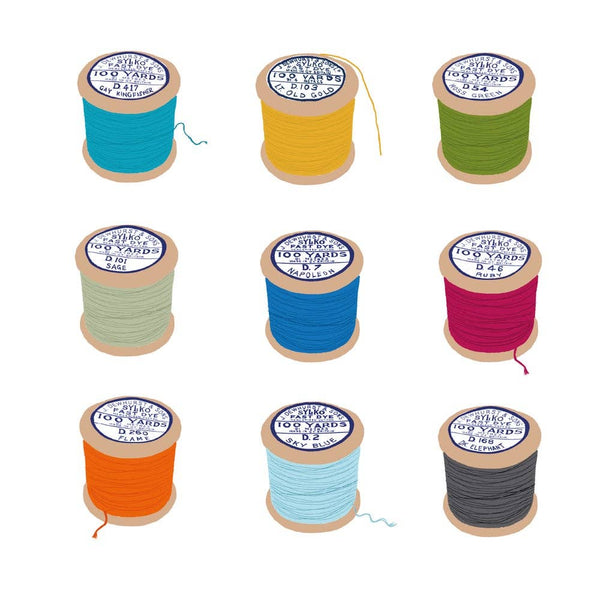 Threads - blank greetings card