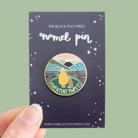 Adventure Awaits Enamel Pin