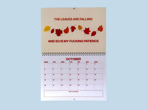 The Profanity Calendar 2026 - The Ultimate Swearing Calendar