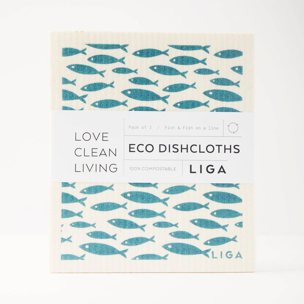 Eco Dishcloths | Fish & Fish on a line