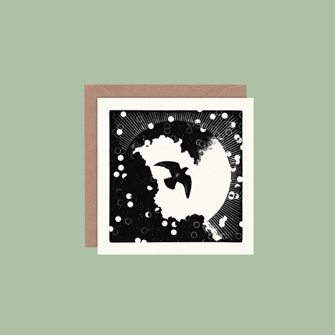 Above the Clouds Individual Card (135mm) Dove Winter Hope