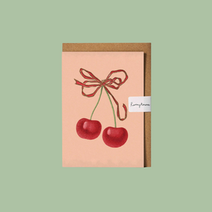 Greetings Card - Cherries