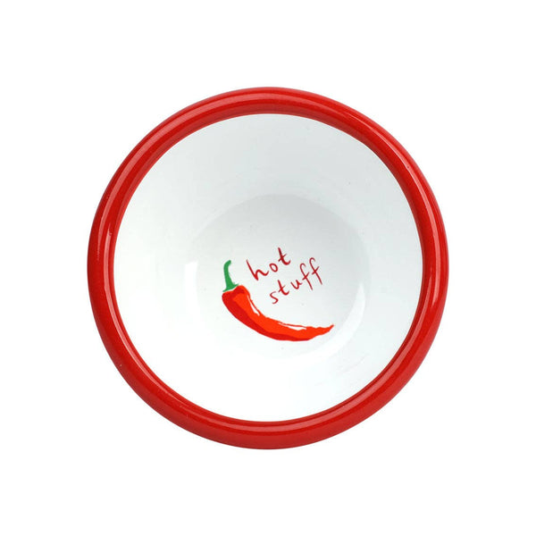 Hot Stuff Chilli Enamel Bowl - 10cm