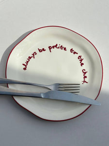 Statement Plate - Quirky statements to impress your guests!