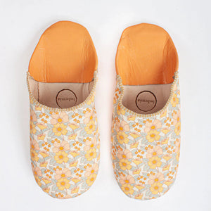 Moroccan Babouche Basic Slippers, Honey