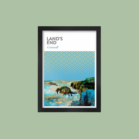 Land's End Coastal Abstract - Poster Print