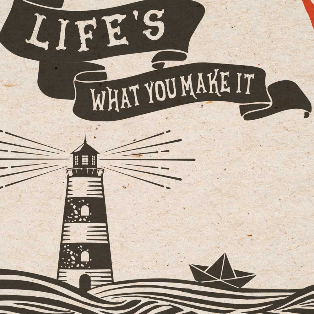 Life's what you make it - Music Poster Print
