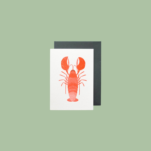 Red Lobster Valentine Mini Card, Humorous Love & Anniversary
