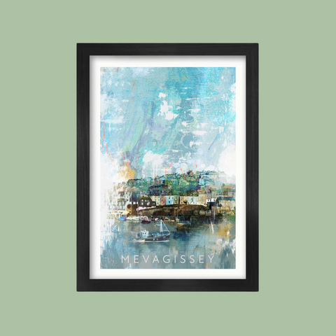 Mevagissey Harbour - Poster Print