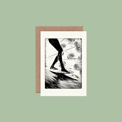 Ocean Beat Individual Card (A6) Surf Surfing Ocean Summer