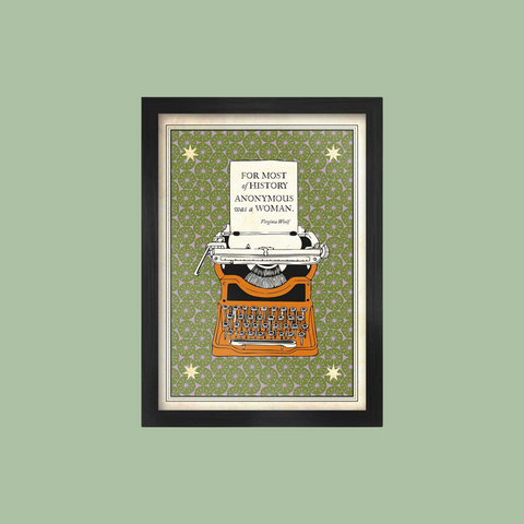 Virginia Woolf Literary Quote - Poster Print