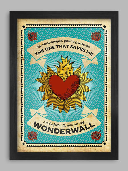 Wonderwall - Music Poster Print